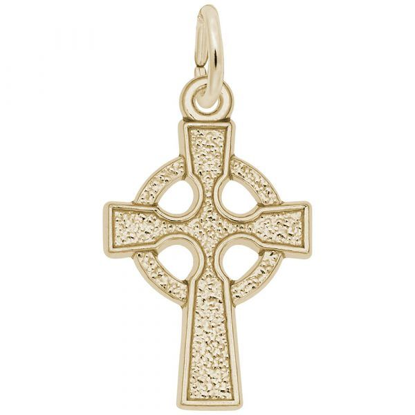 10K Yellow Gold Charm Celtic Cross Barthau Jewellers Stouffville, ON