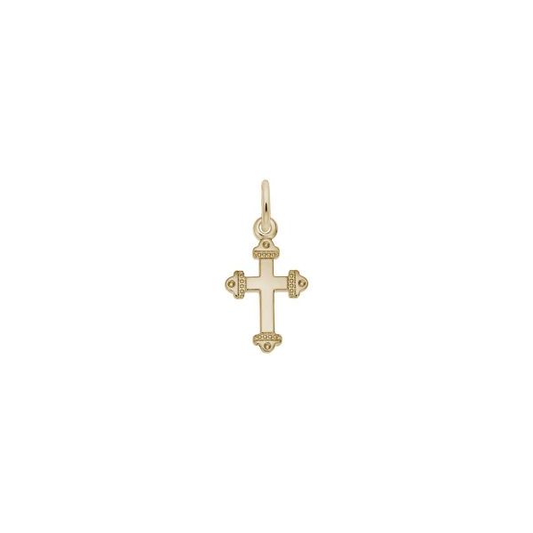 10K Yellow Gold Charm Medieval Cross Barthau Jewellers Stouffville, ON