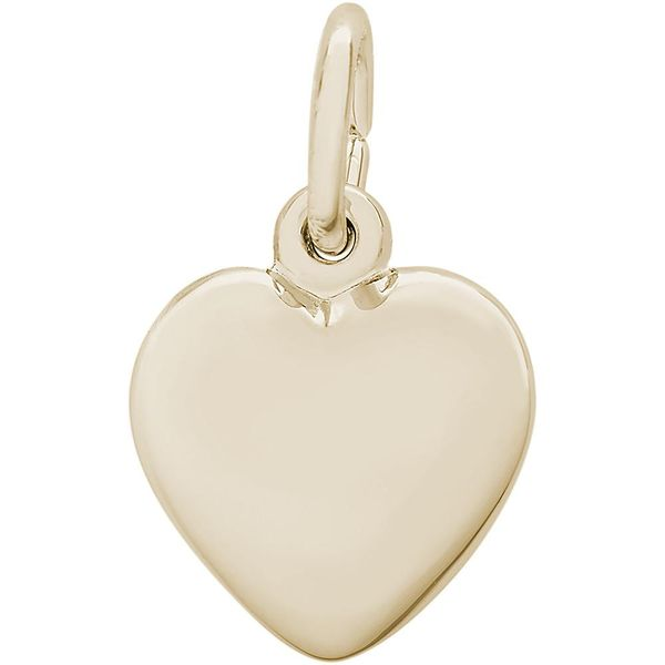 10K Yellow Gold Charm Med. Puffed Heart Charm Barthau Jewellers Stouffville, ON