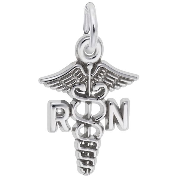 Sterling Silver RN Caduceus Charm Barthau Jewellers Stouffville, ON