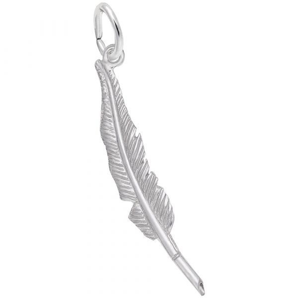 Sterling Silver Quill Pen Charm Barthau Jewellers Stouffville, ON