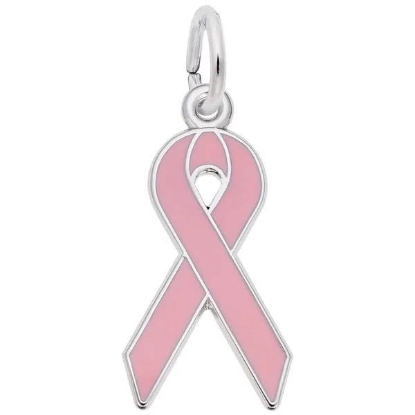 Sterling Silver Breast Cancer Ribbon Charm Barthau Jewellers Stouffville, ON