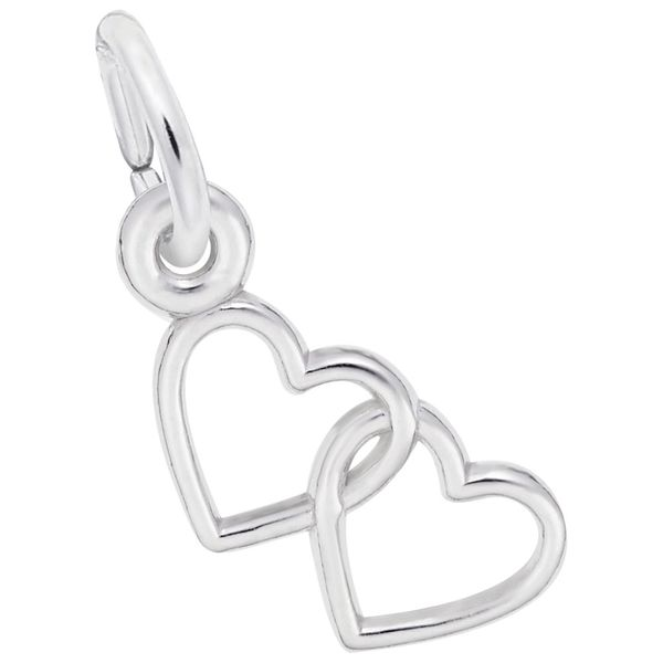 Sterling Silver Entwined Hearts Charm Barthau Jewellers Stouffville, ON