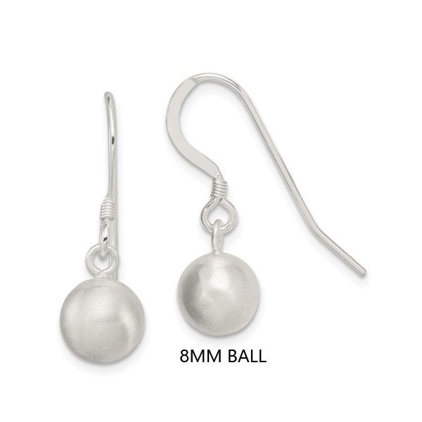 925 8MM Ball Drop Earrings Barthau Jewellers Stouffville, ON