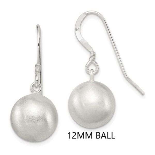 925 12MM Ball Drop Earrings Barthau Jewellers Stouffville, ON