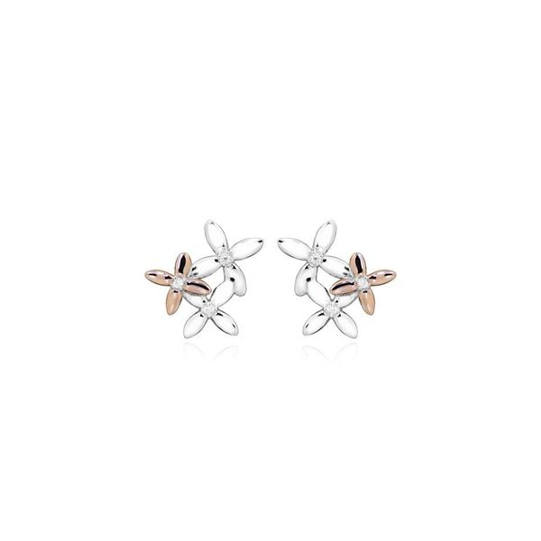 Sterling Silver/Rose Gold Plated Stud Earrings Barthau Jewellers Stouffville, ON