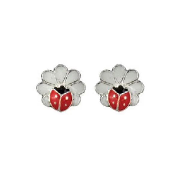 Sterling Silver Enamelled Baby/Child Earrings Barthau Jewellers Stouffville, ON