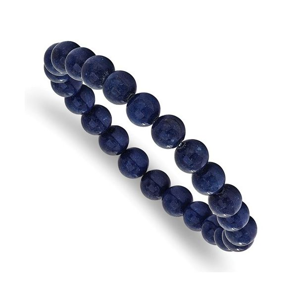 Blue Nephrite Stretch Bracelet Barthau Jewellers Stouffville, ON