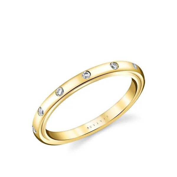 14K Yellow Diamond Band by Sylvie Jim Bartlett Fine Jewelry Longview, TX