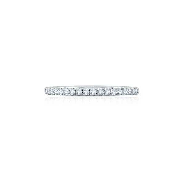 French Pavé Diamond Wedding Band Image 2 Baxter's Fine Jewelry Warwick, RI