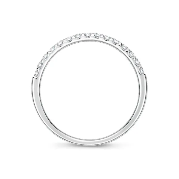 Platinum Odessa 15 Stone Band Image 3 Baxter's Fine Jewelry Warwick, RI
