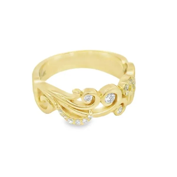 Gold Fashion Band Image 3 Baxter's Fine Jewelry Warwick, RI