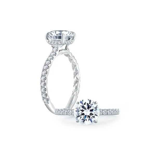 A. Jaffe Quilted Engagement Ring Baxter's Fine Jewelry Warwick, RI