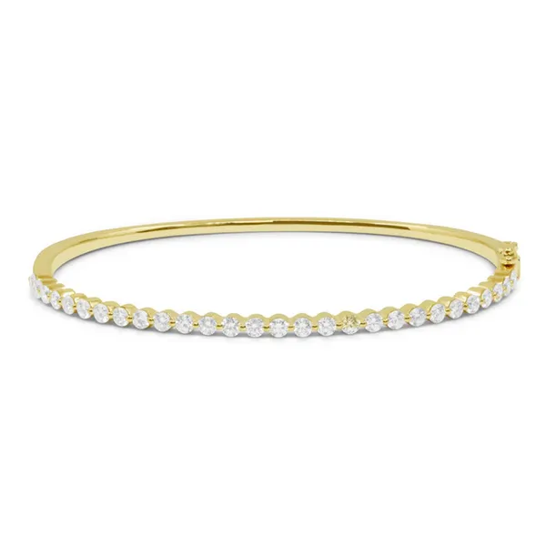 Yellow Gold Diamond Bangle Baxter's Fine Jewelry Warwick, RI