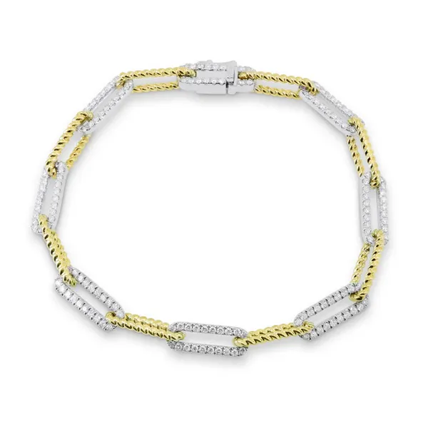 Two Tone Diamond Bracelet Baxter's Fine Jewelry Warwick, RI