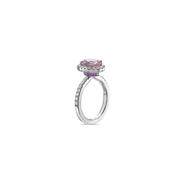 Pastel Diamond Petit Oval Ring Image 2 Baxter's Fine Jewelry Warwick, RI