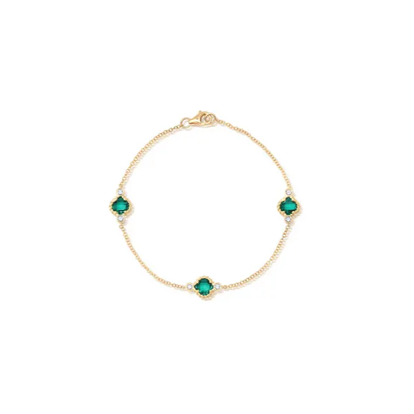 Chatham lab-grown-emerald-and-diamond-station-bracelet