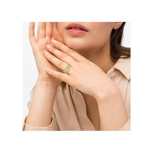 18K Gold Link Ring Image 2 Baxter's Fine Jewelry Warwick, RI