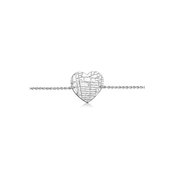 Sterling Silver Heart MAP Bracelet Baxter's Fine Jewelry Warwick, RI
