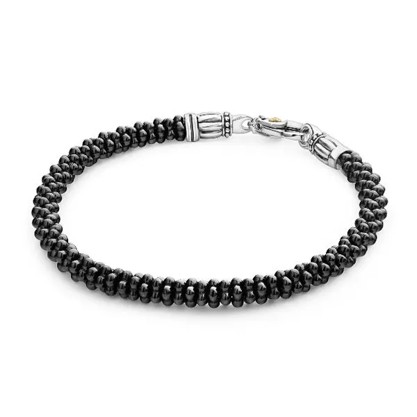 Classic Black Ceramic Bracelet Image 2 Baxter's Fine Jewelry Warwick, RI