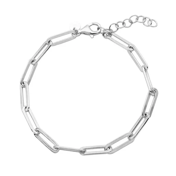 Sterling Silver Paperclip Bracelet Baxter's Fine Jewelry Warwick, RI