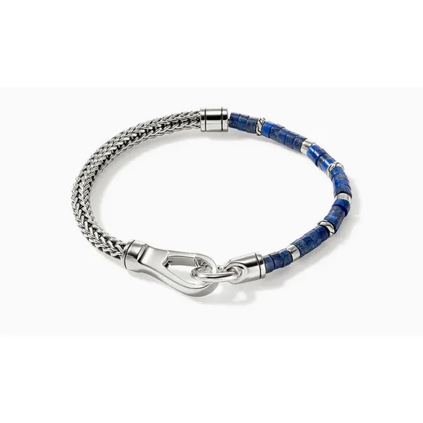 Heishi Chain Bracelet, Silver, Gemstones Baxter's Fine Jewelry Warwick, RI