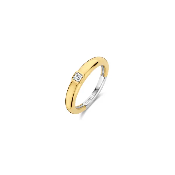 Gold Plated Stackable CZ Band Baxter's Fine Jewelry Warwick, RI