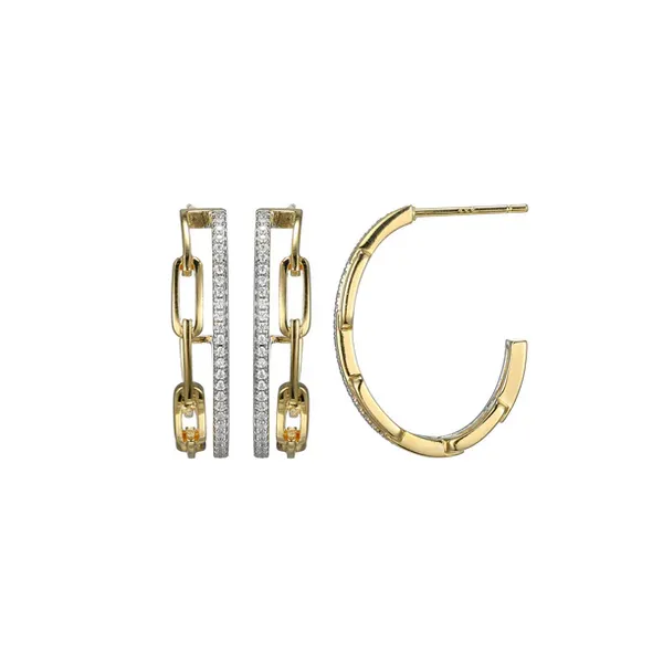 Gold and Silver Plated Hoop Earrings Baxter's Fine Jewelry Warwick, RI