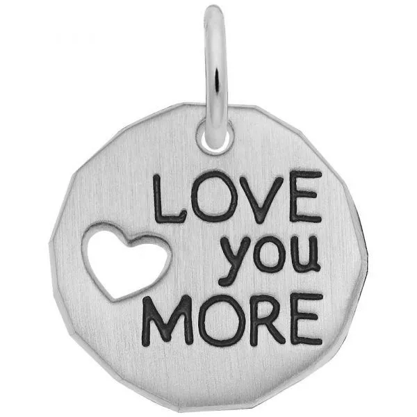 Sterling Silver I Love You More Charm Blocher Jewelers Ellwood City, PA