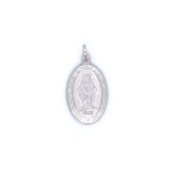 Silver Miraculous Medal - Large Blocher Jewelers Ellwood City, PA