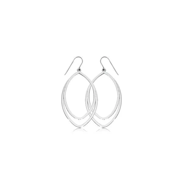 Sterling Silver Double Oval Earrings Blue Heron Jewelry Company Poulsbo, WA