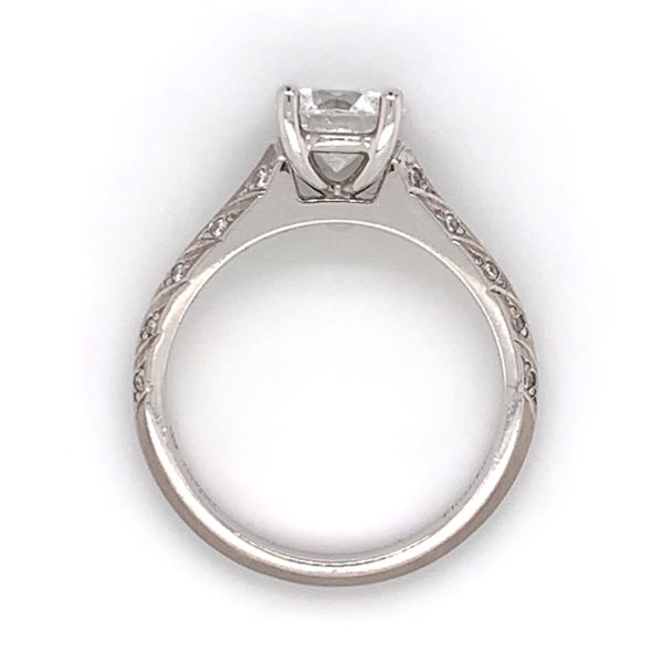 18 Karat White Gold Engagement Ring Image 4 Bluestone Jewelry Tahoe City, CA
