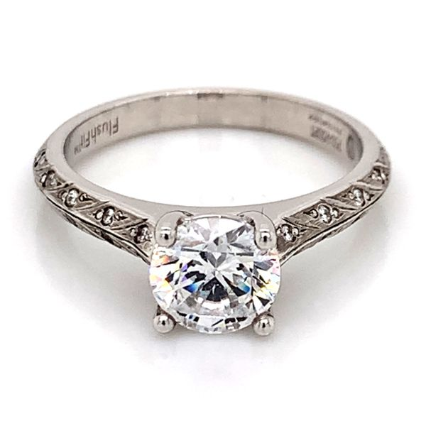 18 Karat White Gold Engagement Ring Bluestone Jewelry Tahoe City, CA