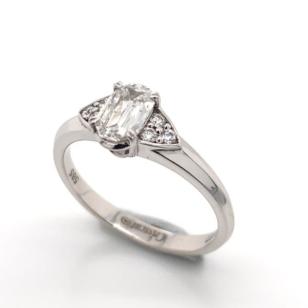 14 Karat White Gold Engagement Ring Image 3 Bluestone Jewelry Tahoe City, CA