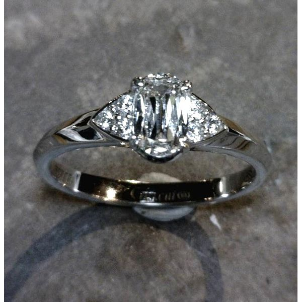 14 Karat White Gold Engagement Ring Image 5 Bluestone Jewelry Tahoe City, CA