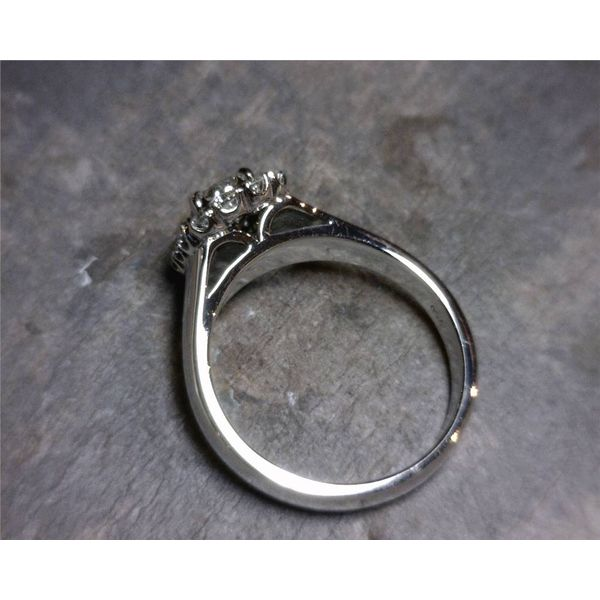 18 Karat White Gold Engagement Ring Image 4 Bluestone Jewelry Tahoe City, CA