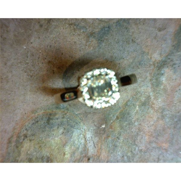 18K White Gold Engagement Ring w/ 0.51ct center Diamond & 0.19cttw of Round Diamonds. Image 4 Bluestone Jewelry Tahoe City, CA