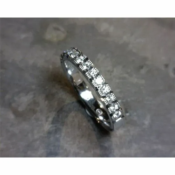 14 Karat White Gold Wedding Band Image 3 Bluestone Jewelry Tahoe City, CA