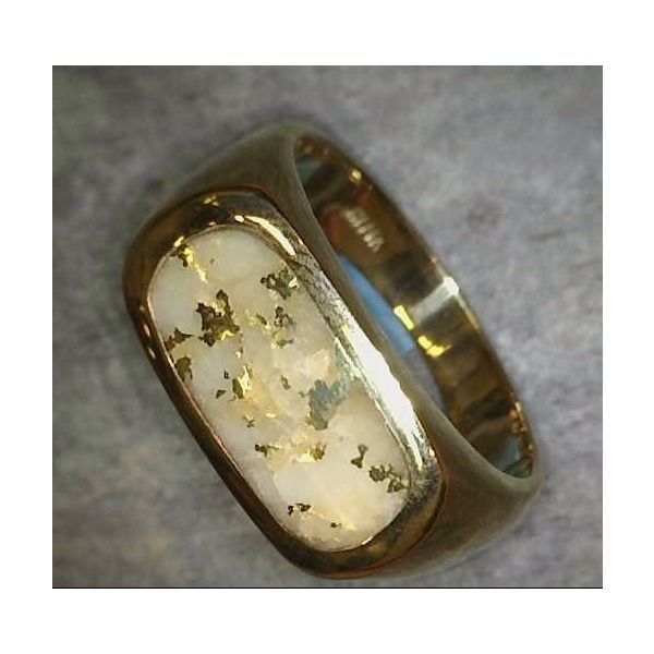14 Karat Yellow Ring with Gold Quartz*size 10.25 Bluestone Jewelry Tahoe City, CA