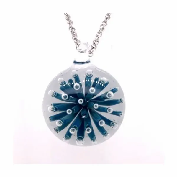 Sea Anemone Glass Pendant Bluestone Jewelry Tahoe City, CA