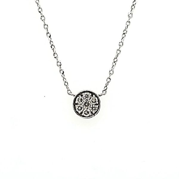 Pave Disc Necklace Blue Water Jewelers Saint Augustine, FL
