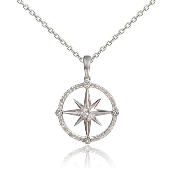 SILVER COMPASS PENDANT Blue Water Jewelers Saint Augustine, FL