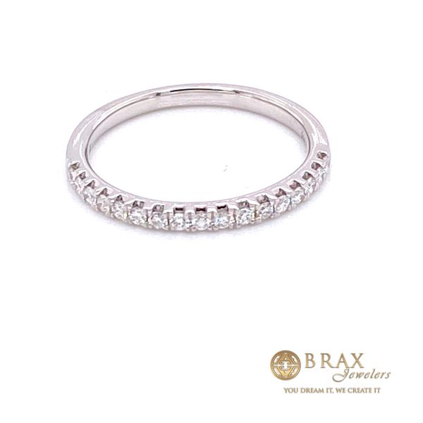 White Gold Natural Diamond Wedding Band With 0.23Tw Round Diamonds Brax Jewelers Newport Beach, CA