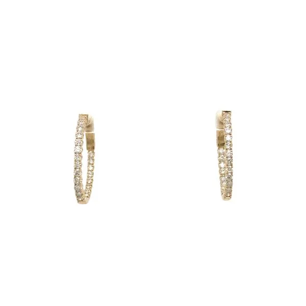 Lady's Natural Diamond Earrings 14 Karat Yellow Gold EDD6477_OV-895 - Brax jewelers Brax Jewelers Newport Beach, CA