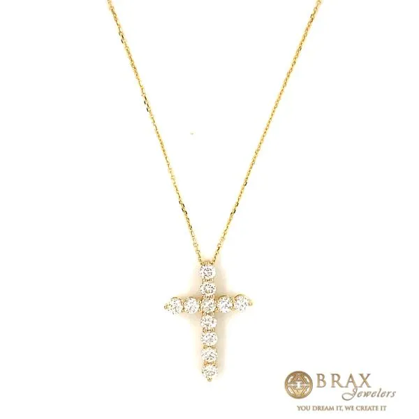 Diamond Pendant in 14 Karat Yellow Gold with 0.75TW Round Diamonds - Brax Jewelers Brax Jewelers Newport Beach, CA