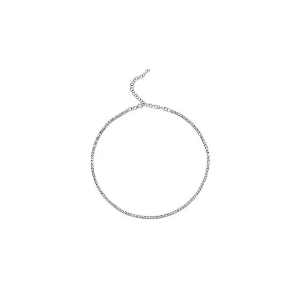 Lady's Tennis Diamond Necklaces 14 Karat White Gold SC55009469 - Brax jewelers Brax Jewelers Newport Beach, CA