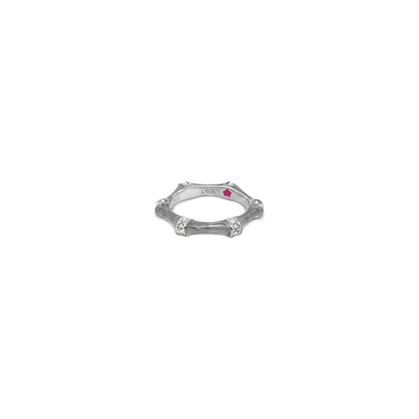 Gray Hexagon Stackable Ring Image 2 Brax Jewelers Newport Beach, CA