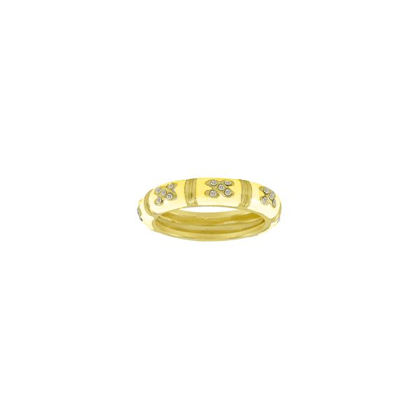 Yellow Patterned Stackable Ring Brax Jewelers Newport Beach, CA