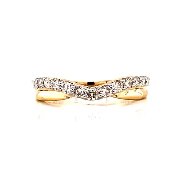 Stackable Look Contoured Diamond Band-14ky Bryan Jewelry Prattville, AL