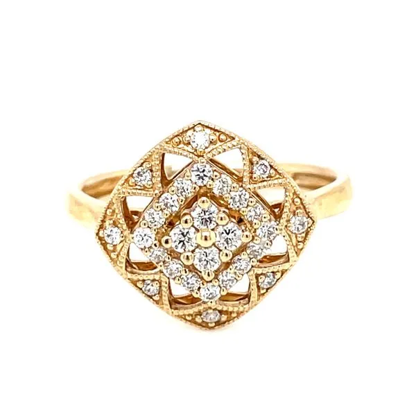 Lyndsey- Vintage Style Diamond Ring in 14ky Image 2 Bryan Jewelry Prattville, AL